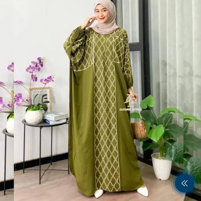 Kaftan Ranti warna Army