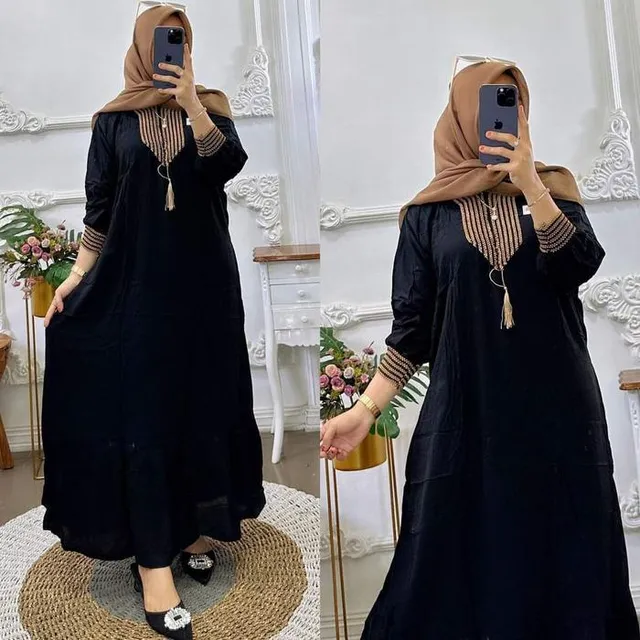 Kaftan Sultan Hitam warna Hitam