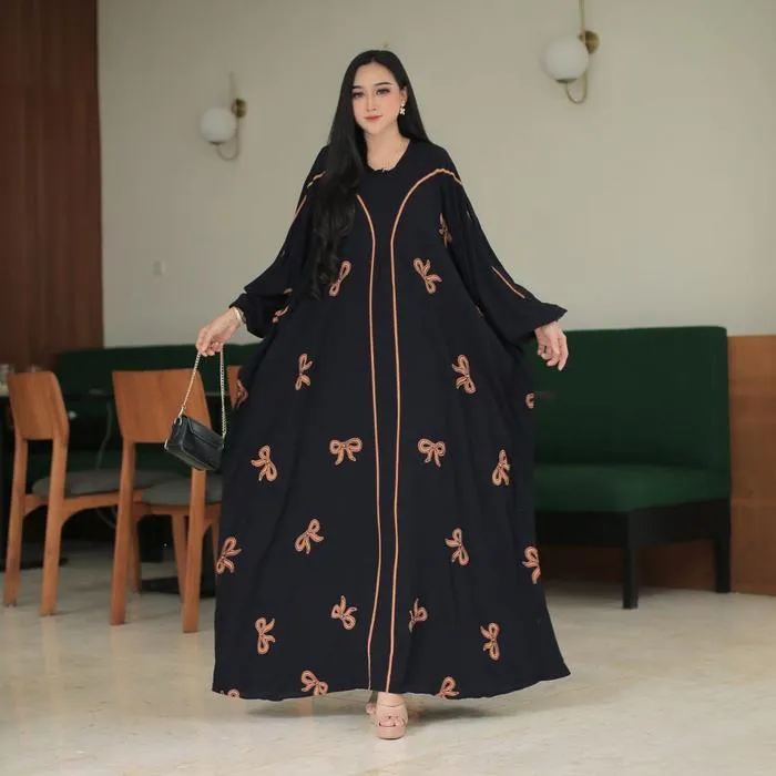 Kaftan Pita warna Hitam