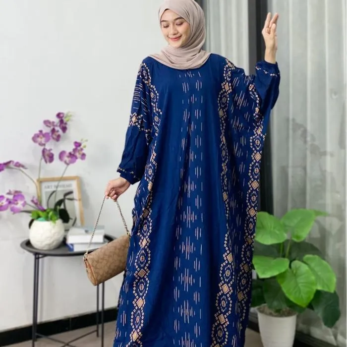 Kaftan Lidi warna Navy