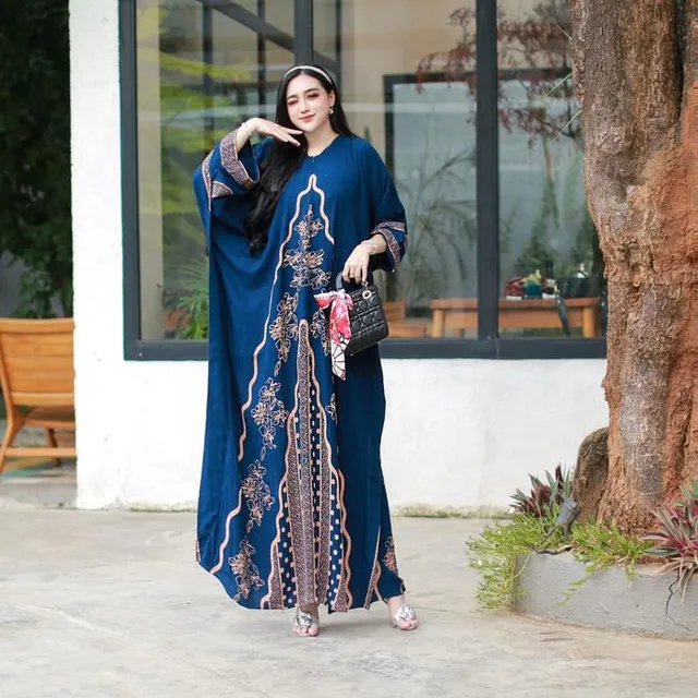 Kaftan India warna Navy