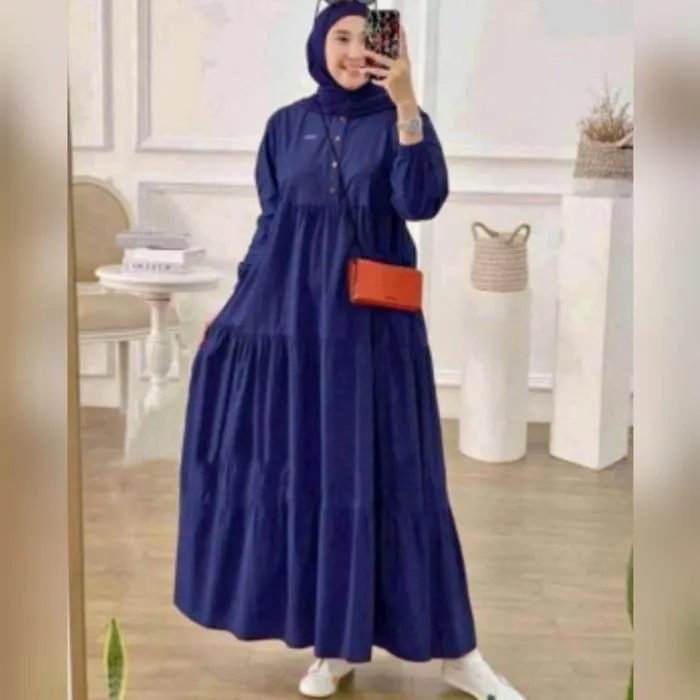 Kaftan Kirania warna Navy