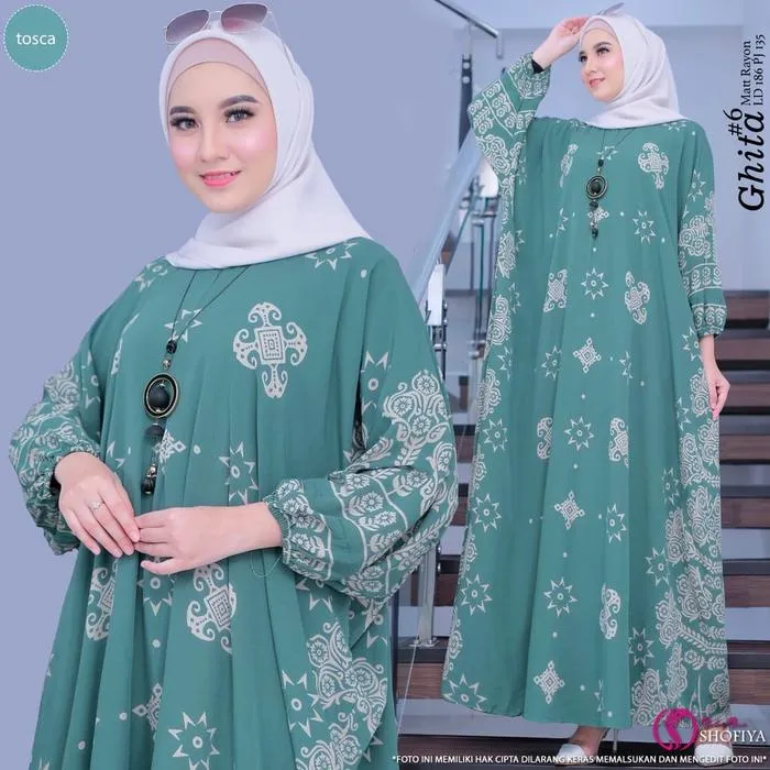 Kaftan Kunci warna Sage